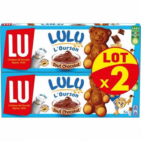 Lulu L Ourson Tout Chocolat Lot X2 300g