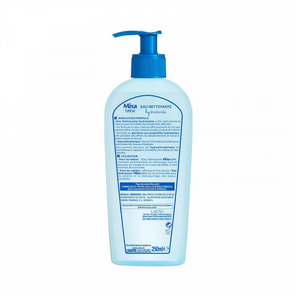 Mixa Bebe Eau Nettoyante Hydratante 250ml Mixa Bebe Eau Nettoyante Hydratante 250ml
