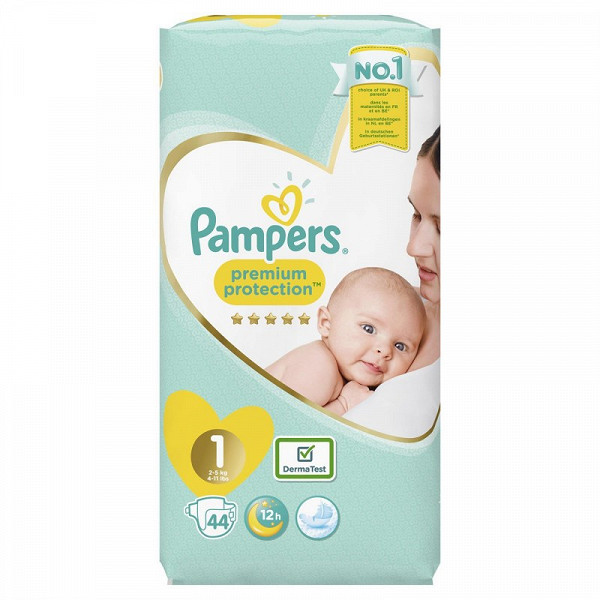 Pampers New Baby Geant Couche Bebe T1 X44