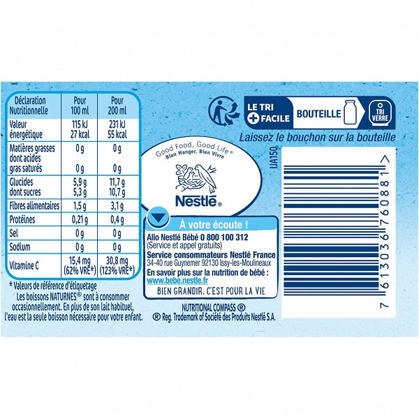Nestle Naturnes Bio Jus Poire Abricot Des 6 Mois 0ml Nestle Naturnes Bio Jus Poire Abricot Des 6 Mois 0ml