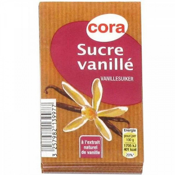 Cora Sucre Vanille 10 Sachets 75g