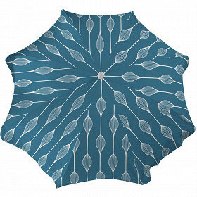 Anjosa parasol 180/8/22/25 mat inclinable aluminium elunia bleu