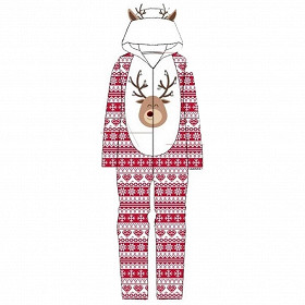 Combinaison rennes fille ROUGE PINGOUIN 8 ANS