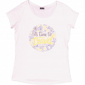 Tee shirt manches courtes femme BLANC TRAVEL 50*