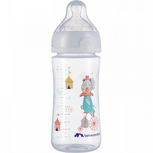 Biberon Emotion Funny Friends Blanc 270ml T1 Bebe Confort