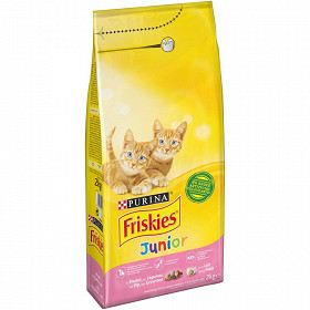 Frishies junior croquettes pour chaton au poulet, au lait et légumes - 2 KG