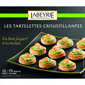 Labeyrie tartelettes croustillantes à la saint jacques x12 150g