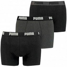 Lot de 3 boxers homme Puma 002 BLACK GREY S