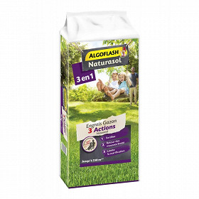 Algoflash naturasol engrais gazon 3 actions naturanid 10kg