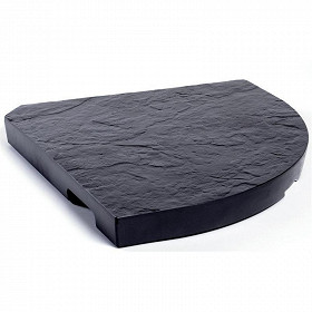 Eda lest beton 18kg pour pied de parasol a mat deporté gris anthracite