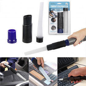 Extension aspirateur multi-tubes flexibles