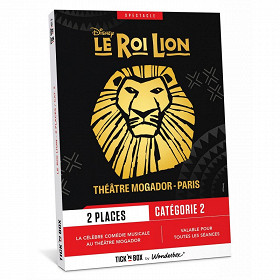 Le Roi Lion - Théâtre Mogador Paris catégorie 2 (2 places)