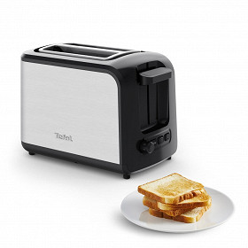 Tefal Grille pain express 2 fentes inox noir TT410D10