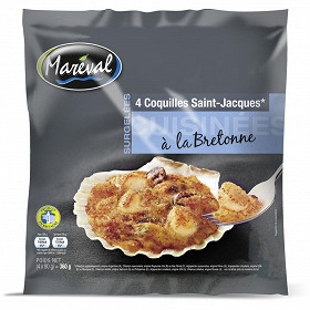 Maréval 4 coquilles Saint Jacques à la bretonnes 360g