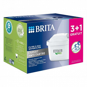 Brita pack 3+1 filtres a eau maxtra pro expert anti-tartre 1053880