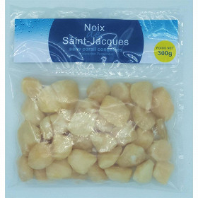 Noix de st jacques sans corail argospecten purpuratusv 60/80 sachet 300 g