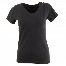 Tee shirt manches courtes col V femme ROUGE T46/48