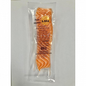 Pave de saumon stické avec peau sans arete