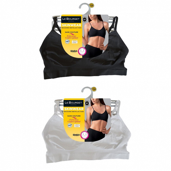Brassi re bretelles fines ligne Skinwear Le Bourget NOIR 500 T5 6