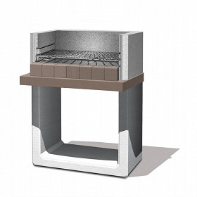 BARBECUE PAXI EN BETON ALLEGE GRILLE REGLABLE 3 HAUTEURS