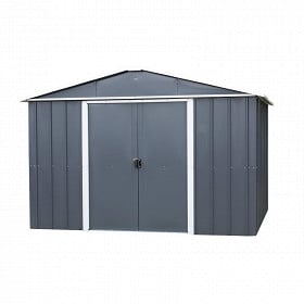 Abri de jardin 12 mètres hors tout coloris anthracite et alu