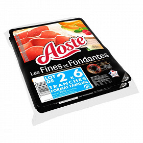 Aoste Fine & Fondante lot 2 x 6 tranches format familial 200 g