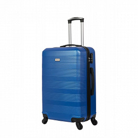 Valise rigide 46cm bleu foncé Santorini