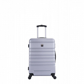 Valise rigide 75cm Paris argent