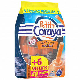 Petits coraya sauce cocktail + 6 bâtonnets offerts 474g