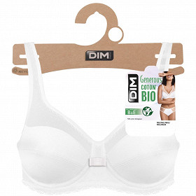 Soutien-gorge armature ligne Generous Coton bio Dim 0HY BLANC 100D