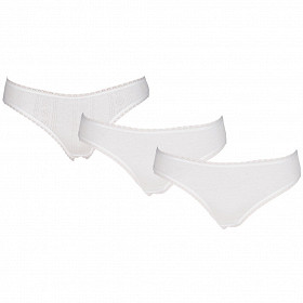 Lot de 3 slips unis coton bio LOT BLANC 50/52