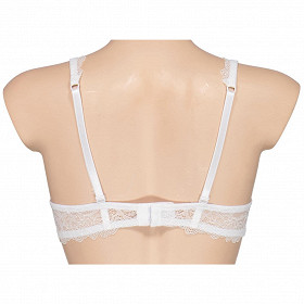 Soutien-gorge armature micro dentelle uni ligne Jorianne BLANC 90D