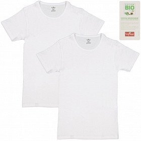 Lot de 2 tee-shirts manches courtes col rond homme BLANC/BLANC T2