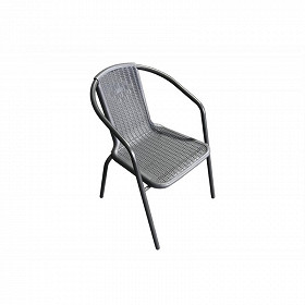 Fauteuil gemma en acier et polypropylene