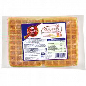Gaufres poudrées aux oeufs x6 260 g