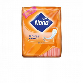 Nana maxi serviettes hygieniques normal x18