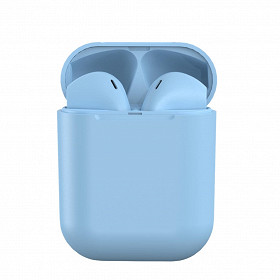 Chipy écouteurs sans fil avec boîtier de charge bleu 200029