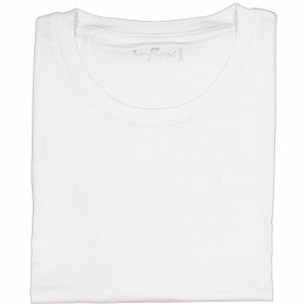 Tee shirt col ras du cou manches courtes grande taille BLANC XXXL