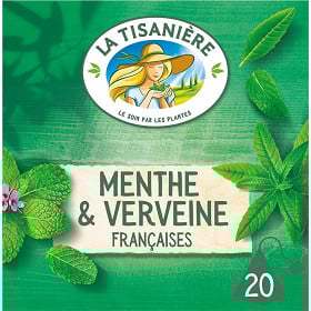 La tisaniere menthe & verveine x20s - 30g